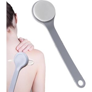 Applicator - Lichaamsborstel - Hulpmiddel - Lichaamsapplicator - Ruglotionapplicator - Verlengde handgreep - Antislipgreep - Medicijnapplicator - Geschikt voor atleten en senioren - 28,5 cm - Grijs