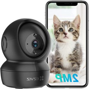 1080P Camera Beveiliging Wifi Binnen 360° Pan/Tilt Babycamera 24 GHz wifi Intelligent Nachtzicht met Slimme IR Bewegingsdetectie en Automatische Tracking Tweewegaudio