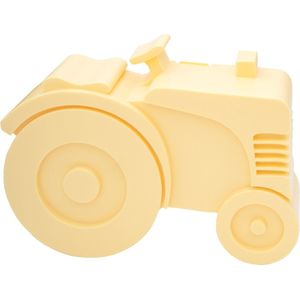 Blafre Lunchbox/Brooddoos Tractor met 2 compartimenten - Geel