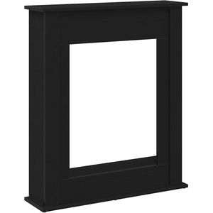 vidaXL - Haardombouw - Zwart - 75x20x87,5 cm - Engineered Wood