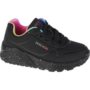 Skechers - Uno Lite Rainbow Speck - Sneakers - Zwart
