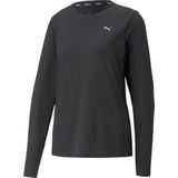 PUMA RUN FAVORITE LS TEE W Dames Sportshirt - Puma Black - Maat S