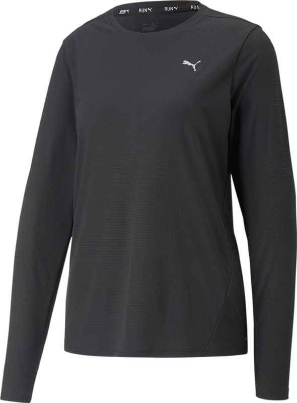 PUMA RUN FAVORITE LS TEE W Dames Sportshirt - Puma Black - Maat S