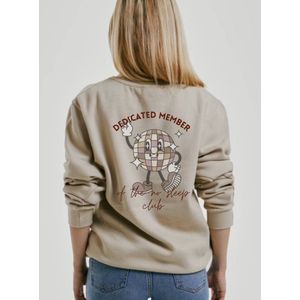 Sweater - Dedicated member of the no sleep club - Maat S - Mama en ik