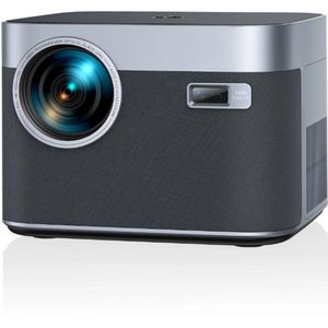 Mini Beamer - Projector - Digitale Beamer - Draagbaar - 1080P - Met Autofocus - 26000LM - 4K Projector - 8K Video - Bluetooth Beamer - 700 ANSI - 75W - WiFi 6 - Android 9.0 system - Zwart/Grijs