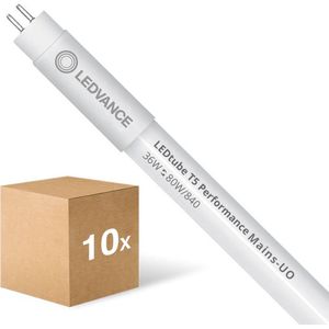 Voordeelpak 10x Ledvance LED Buis T5 Performance (Mains AC) High Output 36W 5600lm - 840 Koel Wit | 145cm - Vervangt 80W