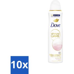 10 x Dove Deodorant Spray - Advanced Care - For Smooth Skin - 150 ml - Dove Deodorant Spray - Calming Blossom - Anti-transpirant Spray - Bloemige Geur - Vitamine B3