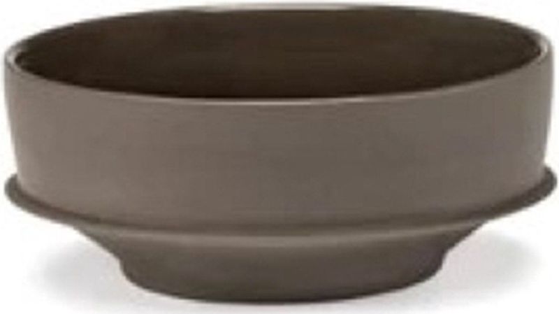 Serax - Dune Tableware - Kom - Donkerbruin - 19 cm - Porselein
