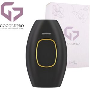 GoGoldPro IPL - Laser Ontharingsapparaat - IPL Ontharingsapparaat - Laserontharing - 999.999 Flitsen - Zwart, Wit & Roze + Gratis Zonnebril & Scheermes - Zwart