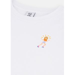 A-dam Neon - T-shirt - Katoen - Korte Mouw - Dames - Wit - L