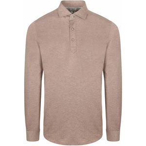 R2 - Camicia Polo Jersey - Beige - Heren Longsleeve