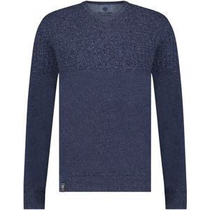 Fellows United Pullover V-neck Structure Knit Navy