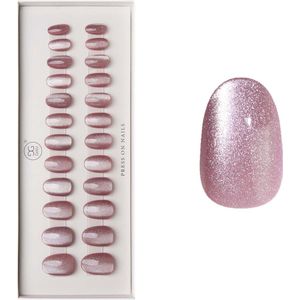 Gelzz Soft Gel Press On Elegance (15) -Medium Round -Dekkende kleur -