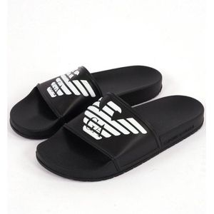 Bold Eagle Logo Teenslippers, Zwart+wit, XS