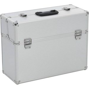 vidaXL - Gereedschapskoffer - 47x36x20 - cm - aluminium - zilverkleurig