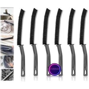 Klikkopers® - 6 Stuks - Schoonmaakborstel - Schrobborstel - Schuurborstel - Spleetreinigingsborstel - Schrobber - Wasborstel - Reinigingsborstel - Handborstel - Spleetborstel