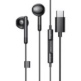 Golden Sound bedrade oordopjes - Oordopjes met draad en microfoon - USB-C aansluiting - Zwart