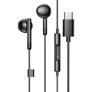 Golden Sound bedrade oordopjes - Oordopjes met draad en microfoon - USB-C aansluiting - Zwart