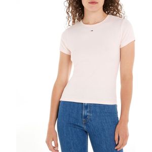 Tommy Jeans - T-shirt - Roze - Katoen