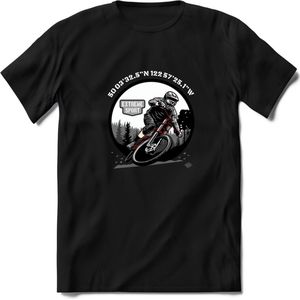 Coordinates T-Shirt | Mountainbike Fiets Kleding | Dames / Heren / Unisex MTB shirt | Grappig Verjaardag Cadeau | Maat M