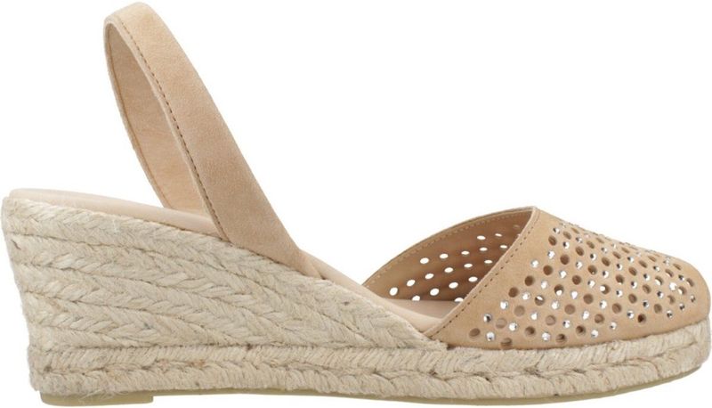 RIA Menorca - Ibicenca Wedge - Schoenen - Beige - Suède