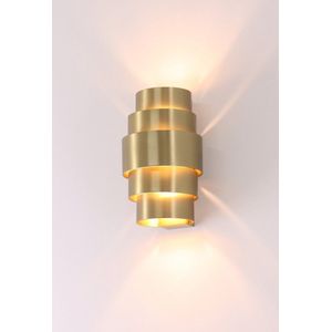 Wandlamp Artdelight Rolls - goud brons - 2 x G9 fitting