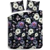 Heckett & Lane Amelia - Dekbedovertrek - Imperial Spring Purple - Flanel - Lits-jumeaux