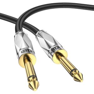 Instrumentenkabel 6.35 Gitaarkabel - Elektrische Gitaar Basgitaar - Pro Audio 8m
