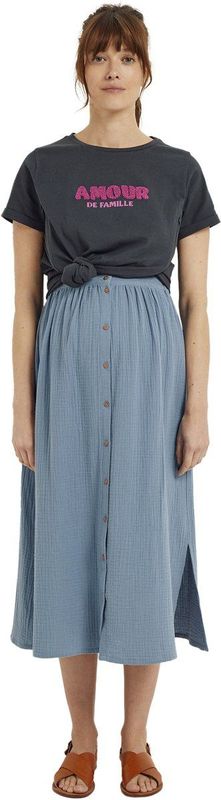 Vertbaudet - Zwangerschaps- en Borstvoeding T-shirt - Biologisch Katoen - Korte Mouwen