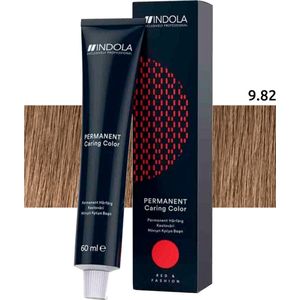 Indola Haarverf Profession Color Permanent Caring Color 9.82 Very Light Blonde Chocolate Pearl