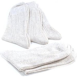 Ademende Biologische Linnen Sokken voor Dames - Grijs - Klein