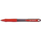 Uni-ball balpennen Laknock schrijfbreedte 04 mm schrijfpunt: 1 mm medium punt rood