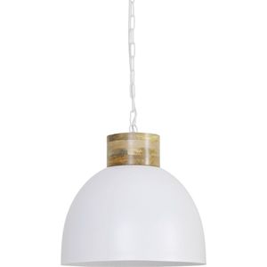 Hanglamp - Hanglampen Eetkamer - Hanglampen - Hanglamp Industrieel - Hanglamp Wit - 40 cm breed