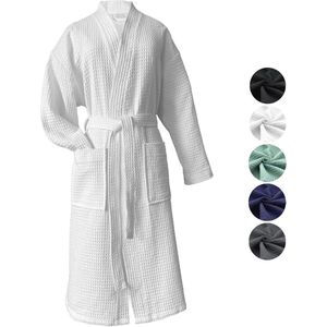 Wafelpiqué Badjas voor Dames en Heren - Licht, Sneldrogend en Ademend