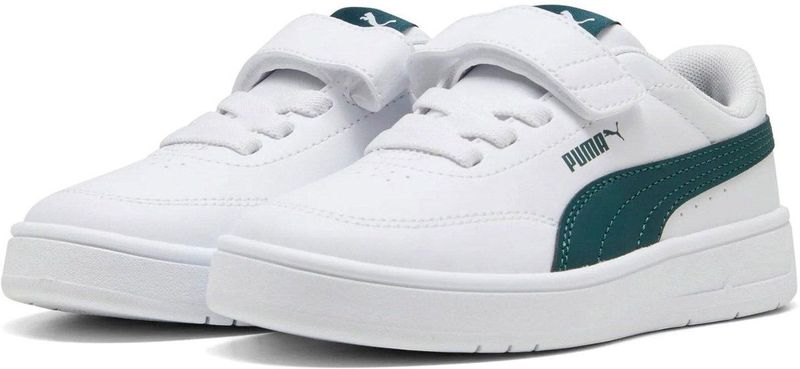 PUMA Court Classic Clean sneakers, Groen/Wit, Maat 27,5
