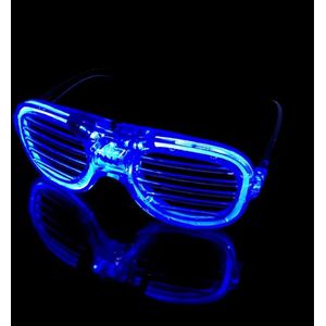 Festival bril - Feest bril - Carnaval - Spacebril - Blauw
