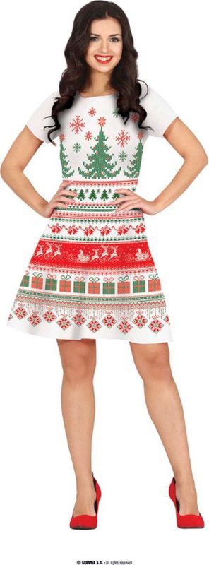 Fiestas Guirca - Foute Dames Kerstjurk - Wit - Katoen