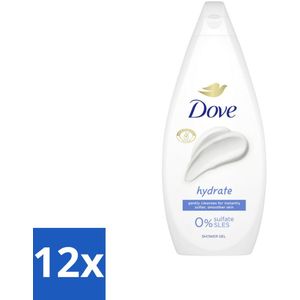 Dove Douchecrème - Hydrate - 720 ml - Voordeelverpakking - 12 stuks