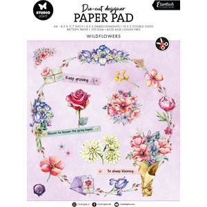 Studio Light Die-cut Paper Pad Wildflowers Essentials nr.145 SL-ES-DCPP145 294x210x9mm (01-24)