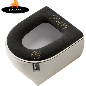 Livano Wasbare Toiletbril Cover - Wc Bril Hoes - Toiletbril - Wc Deksel - Toiletafdekking - Verwarmde Wc Bril - Goud