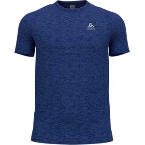 Odlo Crew Essential Seamless T-shirt Met Korte Mouwen Blauw M Man