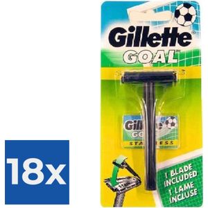 Gillette Goal Stainless Razor (with blades) - Voordeelverpakking 18 stuks