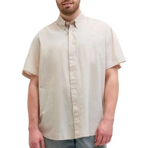 Jack & Jones - Summer Shield - Overhemd - Lichtbeige - Comfort Fit - Korte Mouwen