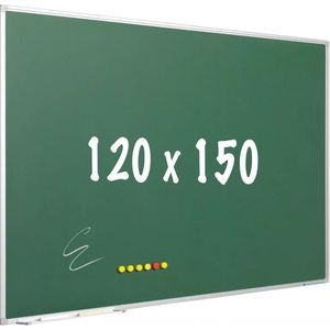 Krijtbord PRO - Magnetisch - Schoolbord - Eenvoudige montage - Geëmailleerd staal - Groen - 120x150cm