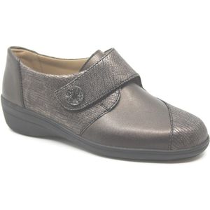 Solidus - 26428 - Klittenbandschoen - Grijs Combi - Leer