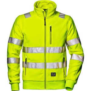 SIR SAFETY COMFORT Hi Vis Reflecterend Microfleece Rits Werktrui HEREN Veiligheidstrui Geel - EN ISO 20471 Klasse 2