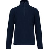 Fleecevest 'Enzo' met ritskraag merk Kariban maat 4XL Donkerblauw