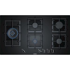 Siemens EP9A6SC90N - Gas inbouwkookplaat Zwart