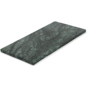 MOOISA - Marmer - dienblad rechthoek M - groen marmer - 15x30cm - rond marmer dienblad - vierkant marmer dienblad - decoratie schaal - tapasplank - serveerplank