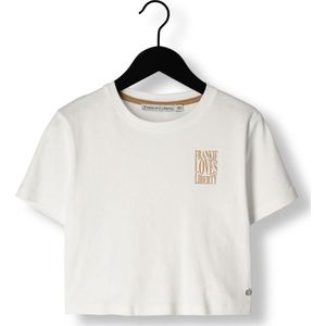 Frankie & Liberty Honey Tee Tops & T-shirts Meisjes - Shirt - Wit - Maat 128